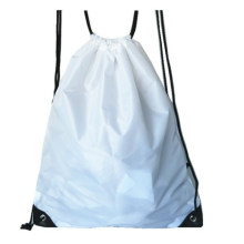 Eco-Friendly Clear Folding Travel Backpack Reusable Gym Drawstring Rope Bag with Custom Logo